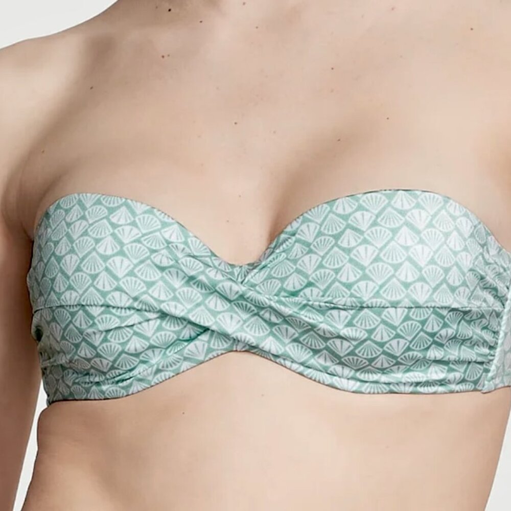Victoria's Secret Swim Twist Push-Up Convertible Bandeau Top NWT Sz 34DDD